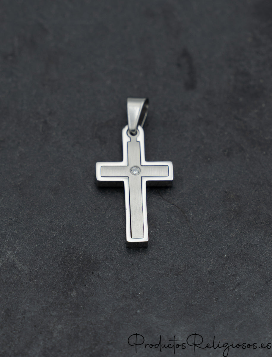Cruces para Collares de Piedra Metal con Cristal