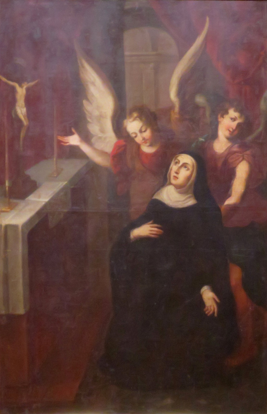 Santa Rita de Casia en un óleo de Antonio de Torres hacia 1720