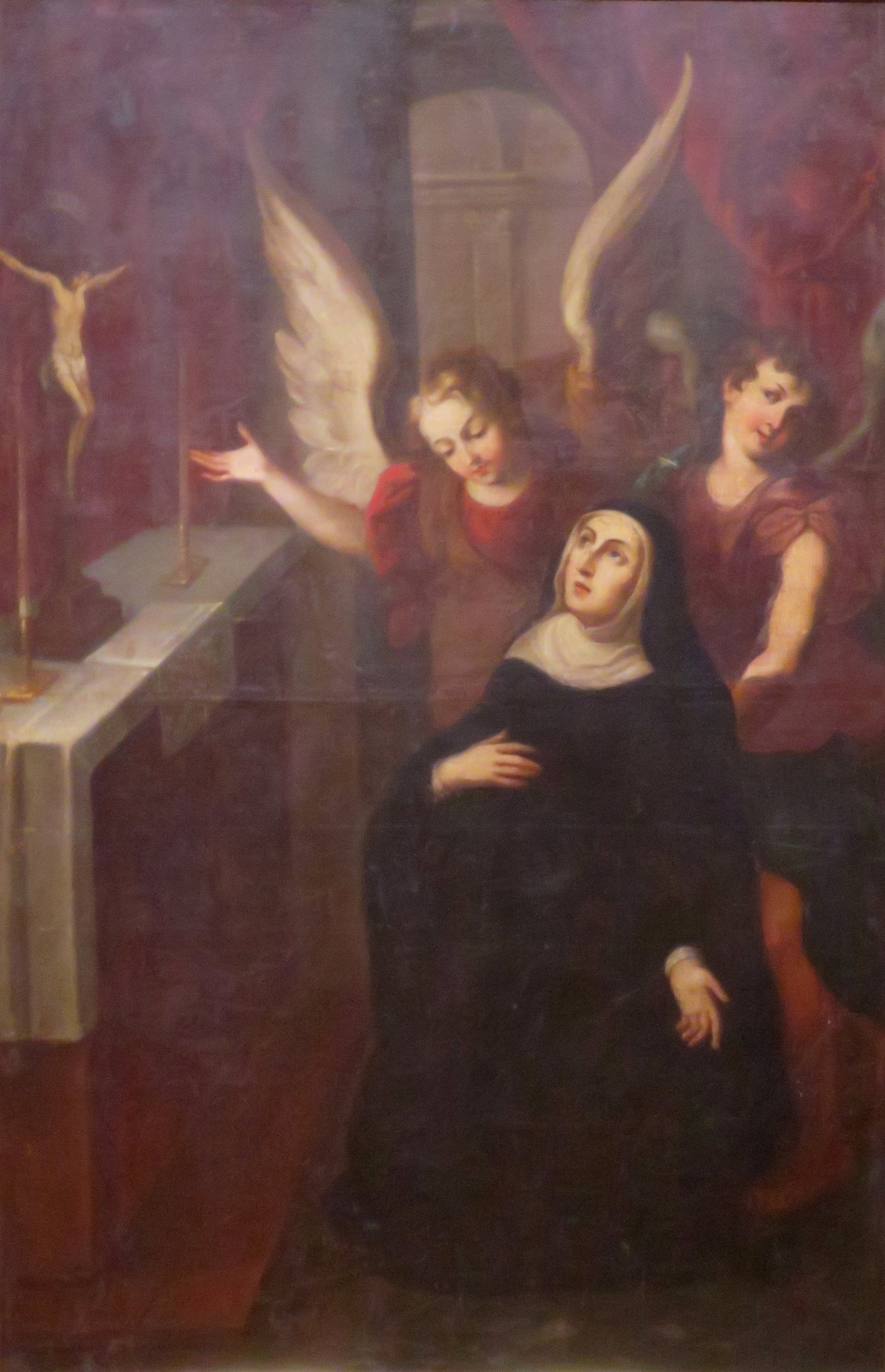 Santa Rita de Casia en un óleo de Antonio de Torres hacia 1720