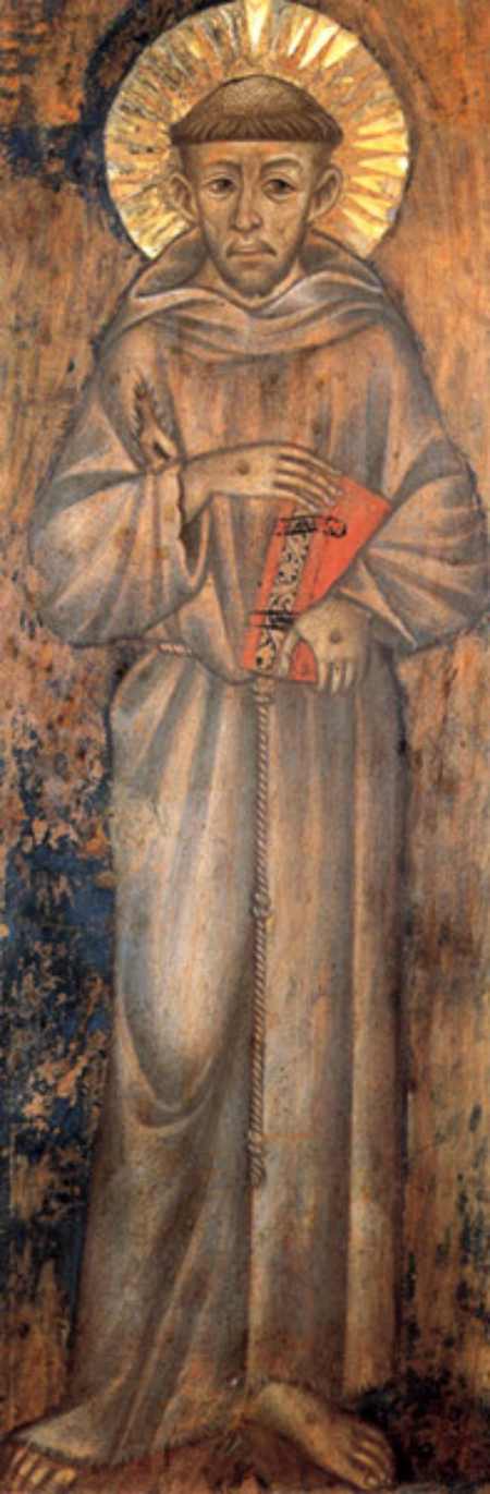 San Francisco de Asís pintado por Cimabue hacia 1277-1280