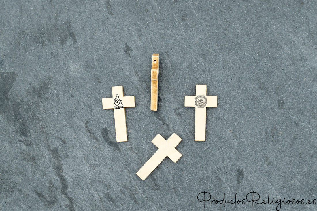 Colgantes Cruz de Madera Grabables