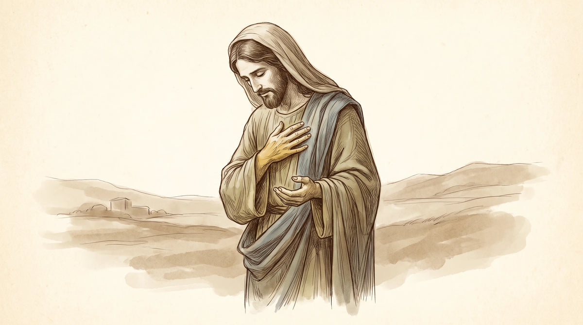 Ilustración devocional de la oración Yo confieso