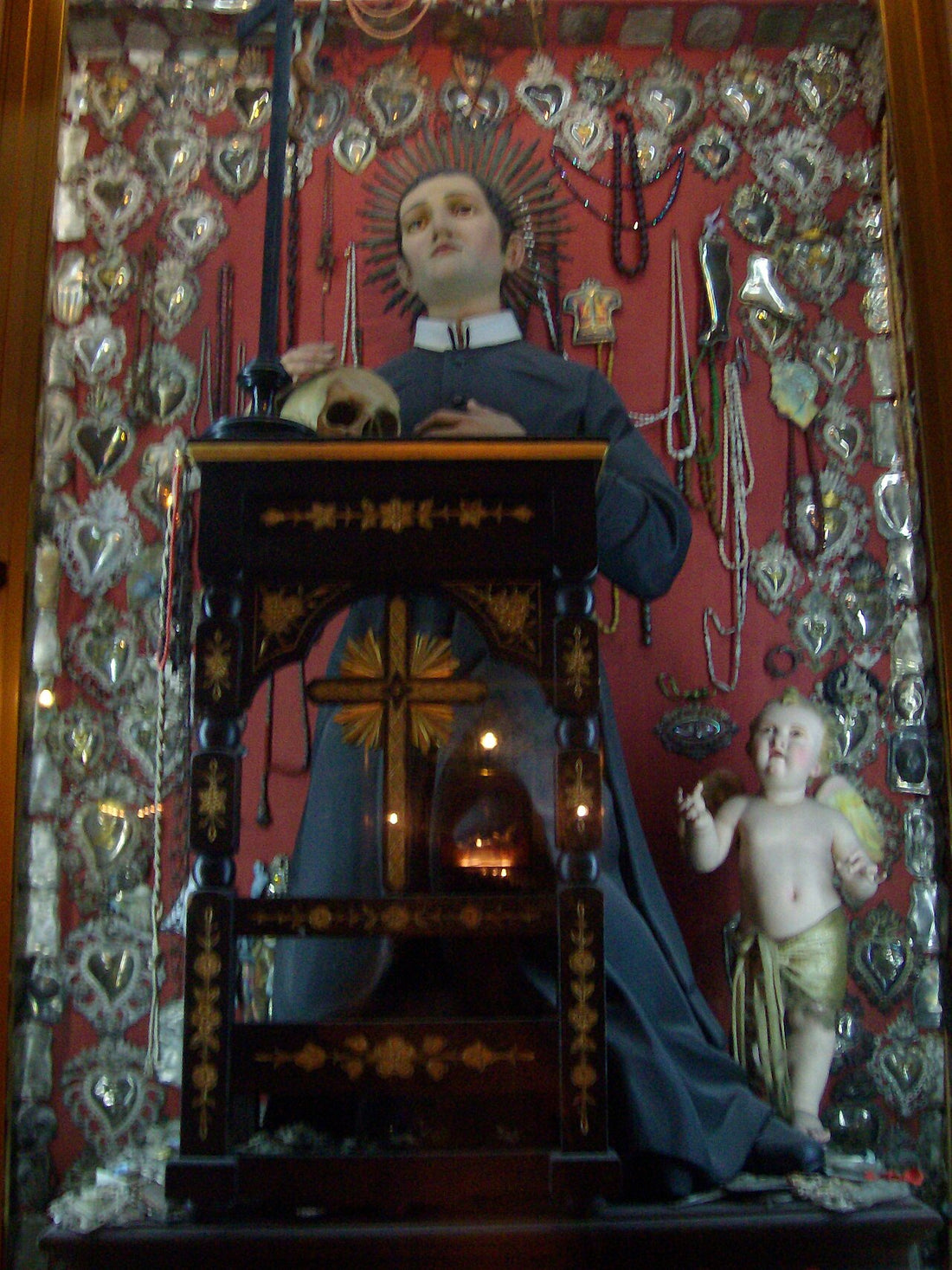 Pintura de San Gerardo Mayela ubicada en la iglesia de Santa Brígida en Nápoles.