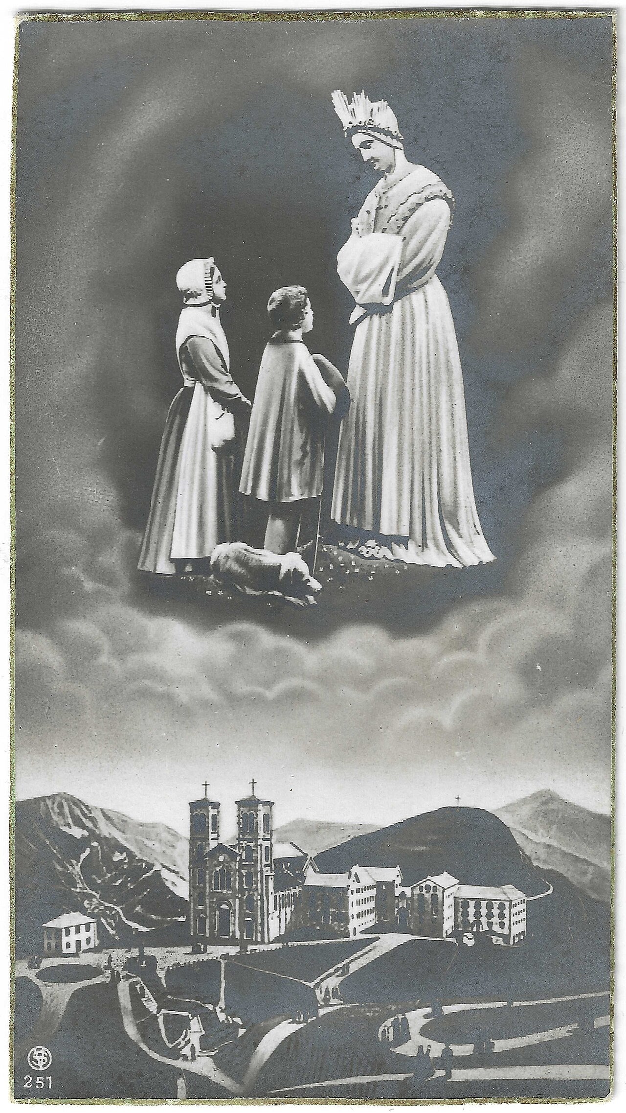 Representación devocional histórica de Nuestra Señora de La Salette.