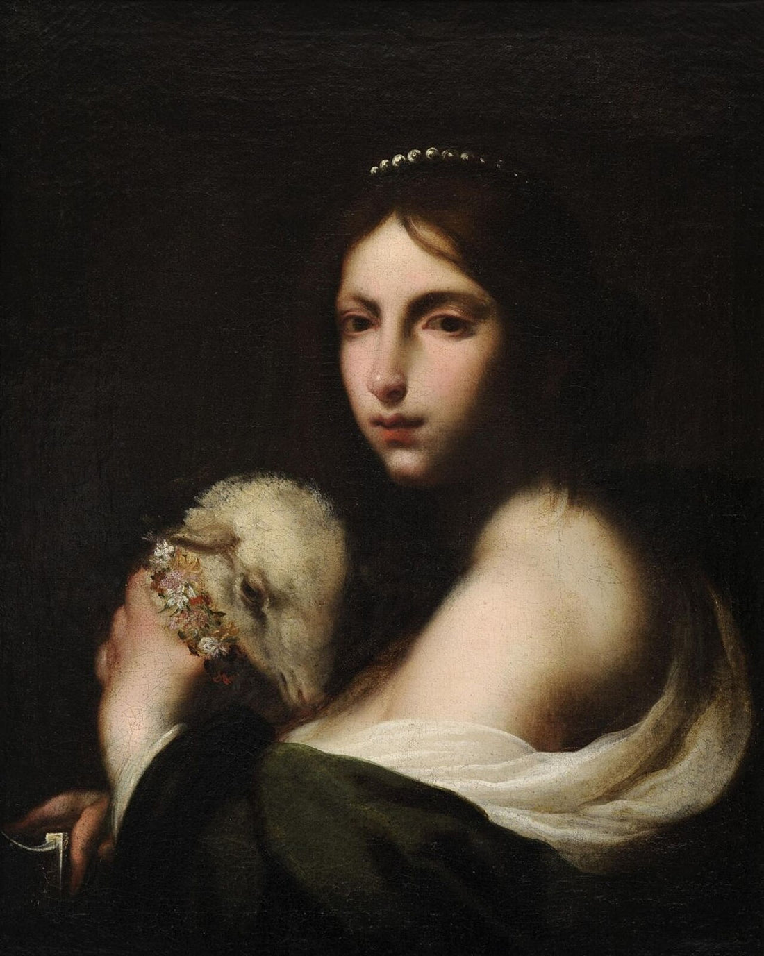 Pintura de Francesco Furini que representa a Santa Inés de Roma.
