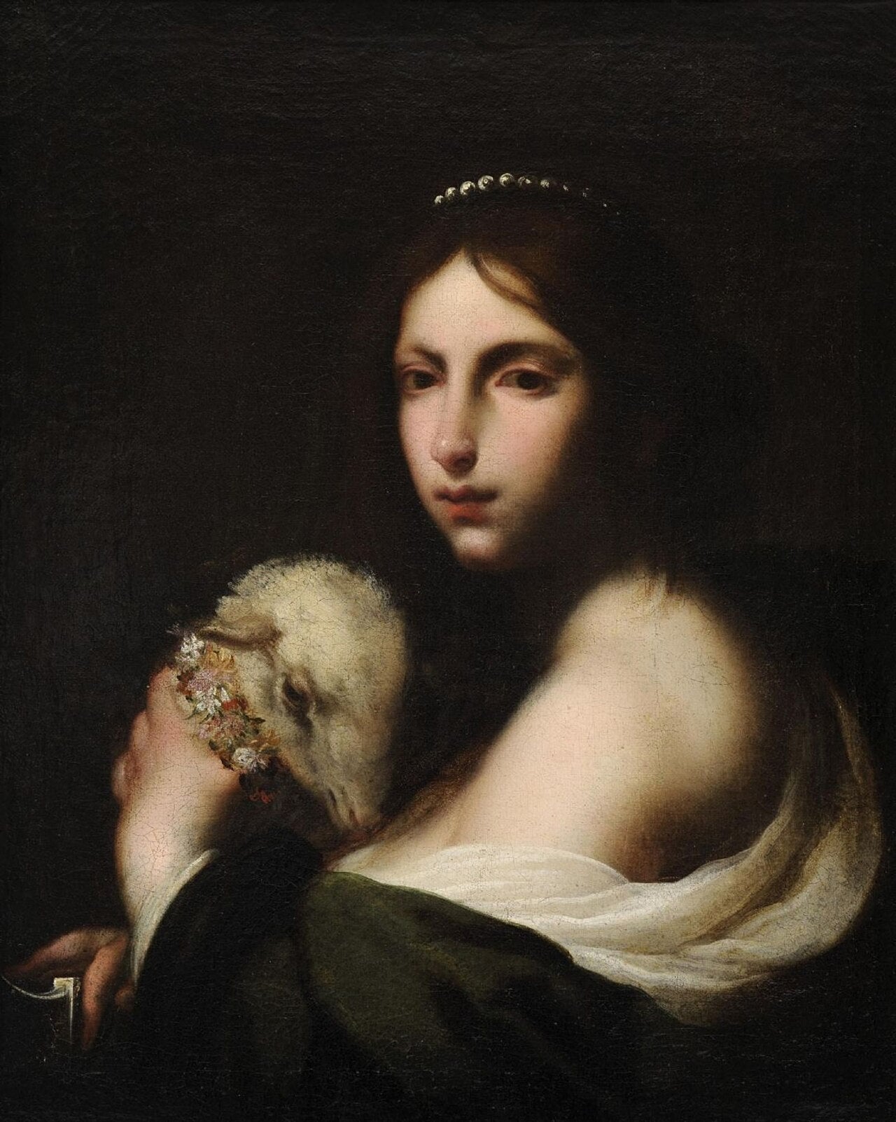 Pintura de Francesco Furini que representa a Santa Inés de Roma.