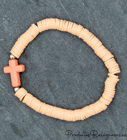 Pulseras de Cuentas en Arcilla Polimérica (Gama Pastel)