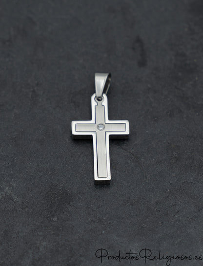 Cruces para Collares de Piedra Metal con Cristal