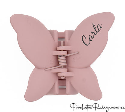 Pinza de Pelo de Mariposa Personalizada Rose Gold