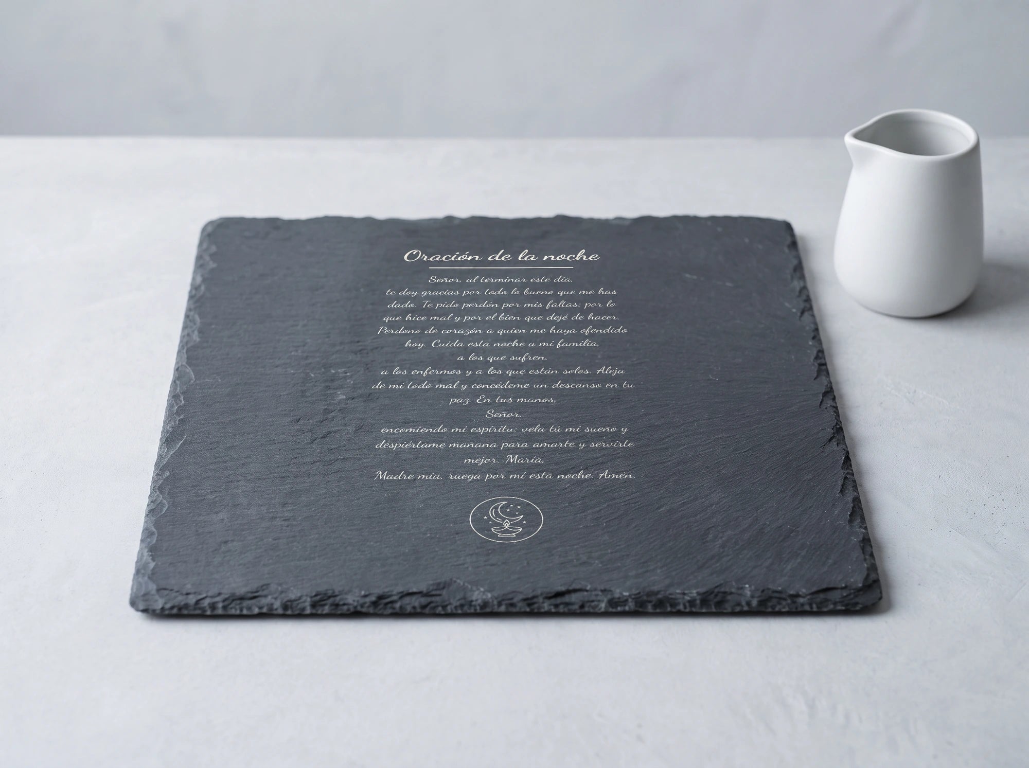Piatto da tavola con la preghiera Oración de la noche