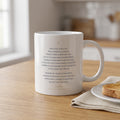Taza de cerámica con la oración «Acto de contrición»