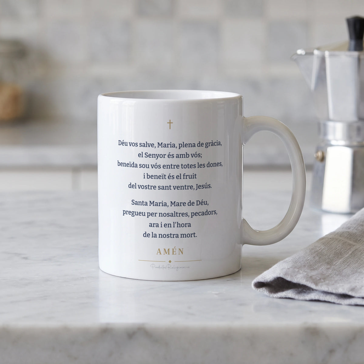 Taza de la oración · Ave María Català
