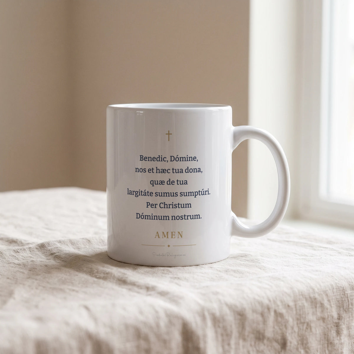 Taza de la oración · Bendición de la mesa Latín