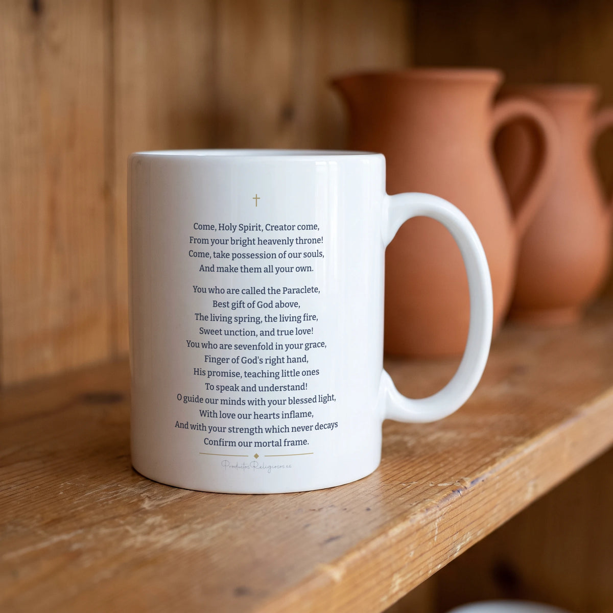 Taza de la oración · Veni Creator English