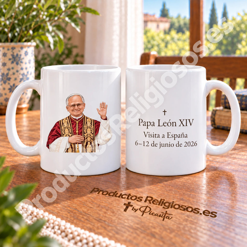 Taza Visita a España Papa Leon XIV