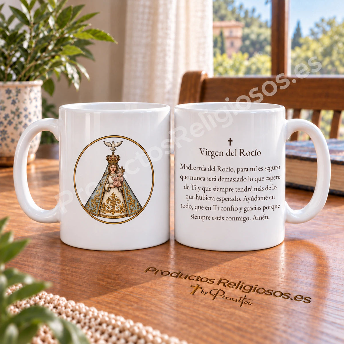 Taza de la oración · Virgen del Rocío